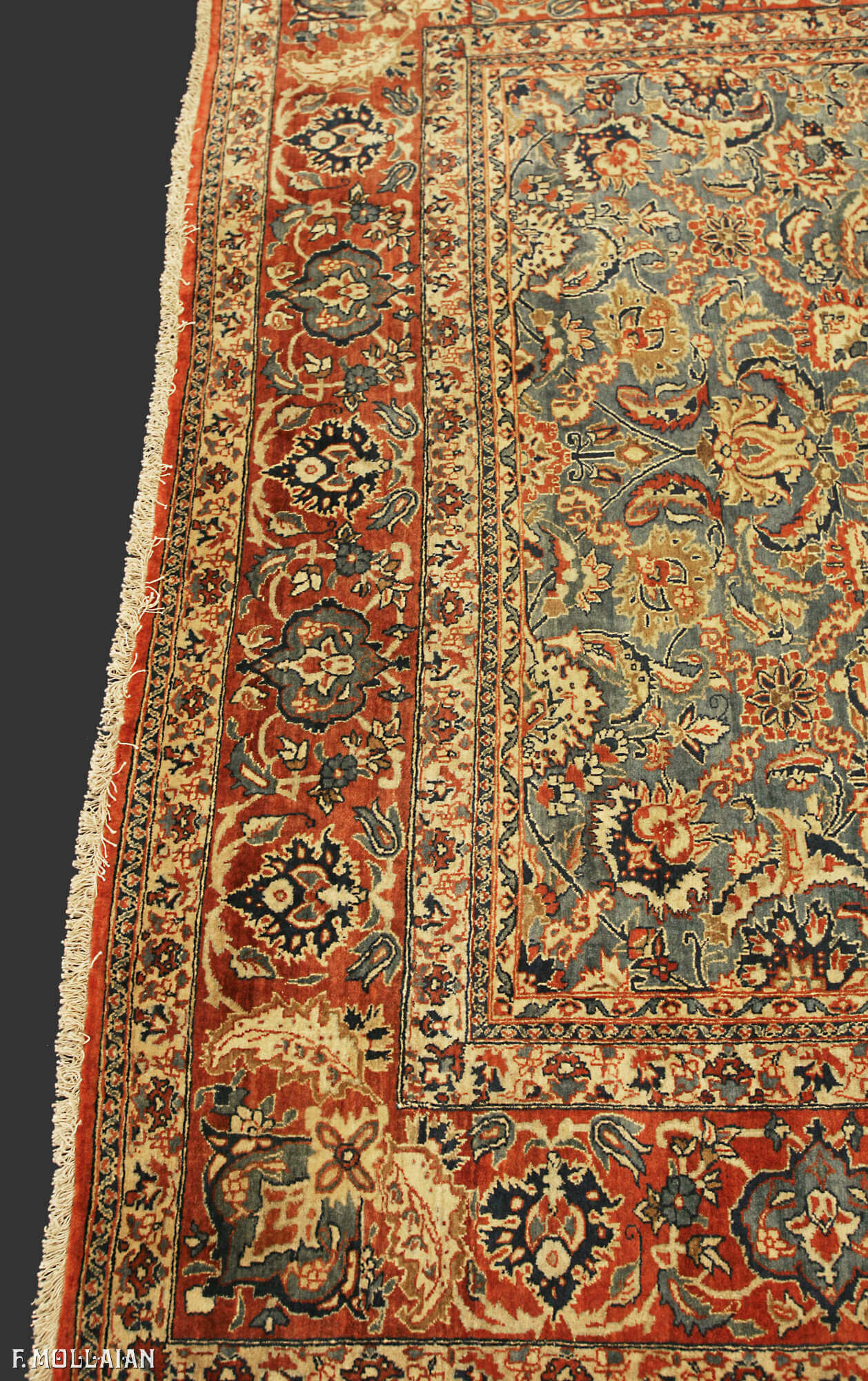 Tapis Persan Semi-Antique Nain Tudeshk n°:64083601